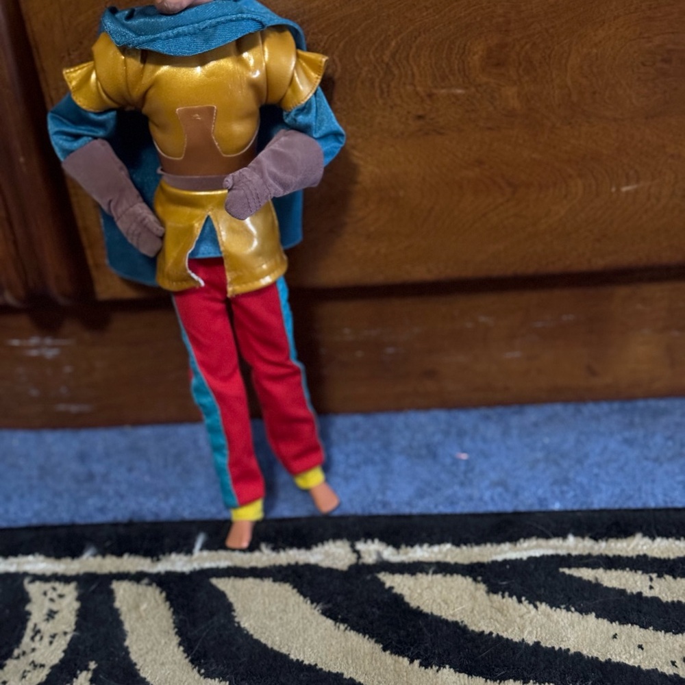 Disney Action Figure with Gold and Red Outfit